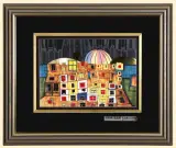 Barbakan - Burg in Polen by Friedensreich Hundertwasser, lito-offset, sold Mar 2007