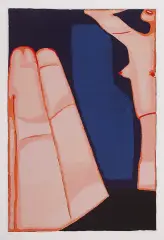 Jerzy Nowosielski, Akt siedzący, 1999, serigrafia barwna, papier