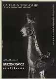Roman Opałka, Plakat wystawy: Brzoskiewicz. Sculptures