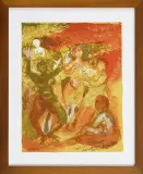 Walter Spitzer, Kobiety, litografia barwna, papier