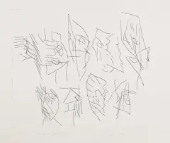 Jerzy Panek, Niewidomi erotomani, 1994, akwaforta, papier