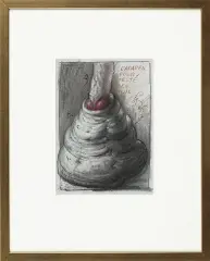 Franciszek Starowieyski, L’apareil pour testé les huje [!], 1995, pastel, papier żeberkowy