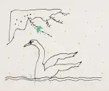 Henryk Tomaszewski, Leda, 1997, serigrafia barwna, papier
