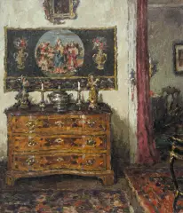 Wilhelm Blanke, WNĘTRZE, olej, płótno
