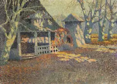 Józef Jarosz, JESIEŃ, 1923, olej, tektura