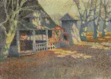 Józef Jarosz, JESIEŃ, 1923, olej, tektura