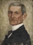 Eligiusz Niewiadomski, PORTRET PANA K., olej, płótno naklejone na tekturę
