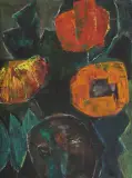 Halina Sukiennicka, ESCAPE, 1976, olej, płótno