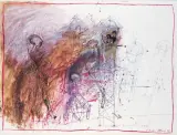 Henryk Cześnik, KUL MOM NA NOWY DOM, 1994, tusze barwne, pastel, ołówek, karton