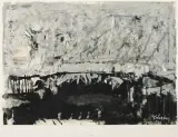 Aleksander Kobzdej, JONAS VI, ok. 1966, tusz pióro, gwasz, oł., pap. krem. nakl. na karto