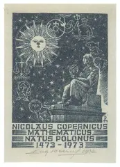 Eugeniusz Pichell, Mikołaj Kopernik, 1972, drzeworyt, bibułka