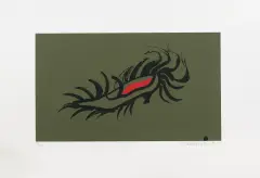 Pantofelek by Henryk Tomaszewski, 1994, serigrafia, papier, sold Dec 2006