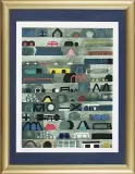 Magazyn by Jan Tarasin, 1996, serigrafia barwna, papier, sold Dec 2006