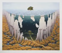 Jacek Yerka, Podwójne życie, 1993, giclee
