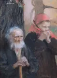 Teodor Axentowicz, STAROŚĆ I MŁODOŚĆ