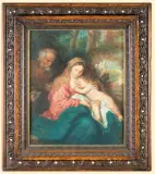 ODPOCZYNEK W CZASIE UCIECZKI by Helena Wilczyńska-Żelazkowa, 1949, olej, płótno, sold Dec 2006
