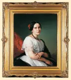 Józef Simmler, PORTRET KATARZYNY JAHN, 1849, olej, płótno