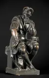 FIGURA LORENZO MEDICI, koniec XIX by Autor nierozpoznany, brąz patynowany, sold Dec 2006
