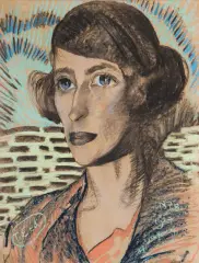 Stanisław Ignacy Witkiewicz, AUTOPORTRET, 11 X 1927, pastel, papier