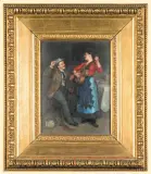 Sigmund Klempner, SCENA RODZAJOWA, 1894, olej, deska