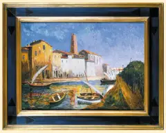 Jan Rubczak, PORT W MARSYLII, ok. 1920, olej, płótno