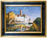 Jan Rubczak, PORT W MARSYLII, ok. 1920, olej, płótno