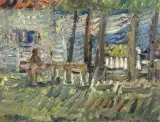 Jan Cybis, MOTYW Z ŁAGOWA, 1966, olej, płótno