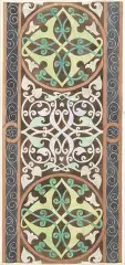 Adam Podhorecki, Kompozycja ornamentalna, 1950, akwarela, gwasz, papier