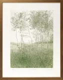 Tadeusz Michał Siara, Wiosna, 1982, akwaforta jednobarwna (zielona), papier