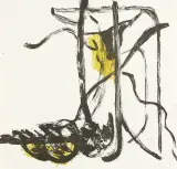 Alina Ślesińska, Kompozycja, 1960, monotypia barwna, papier