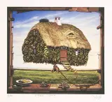 Pełna miska by Jacek Yerka, 2004, giclee, sold Nov 2006