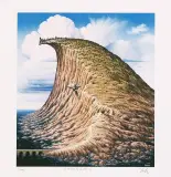 Tsunami by Jacek Yerka, 1998, giclee, sold Nov 2006