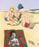 Marek Sapetto, PLAŻA, 1979, olej, płótno