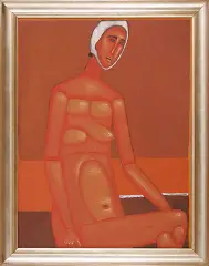 Jerzy Nowosielski, AKT, 1963, olej, płótno