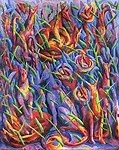 Rafał Kostrzewa, LISY, 1994, olej, płótno