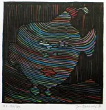 Jan Dobkowski, Bez tytułu, 1984, serigrafia barwna, papier