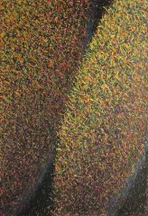 Marek Chomczyk, Żółte owale, 2006, pastel, karton