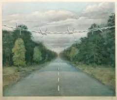 Lucjan Mianowski, Droga II, 1983, autooffset barwny, papier kremowy