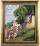 Edward Okuń, PEJZAŻ Z KAZIMIERZA, 1935, olej, płótno
