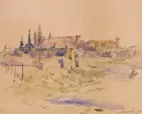 Leon Wyczółkowski, WIDOK NA WAWEL I KLASZT. NORBERTANEK