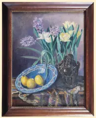 Hw Monogramista, HIACYNT I TULIPANY, 1926, olej, płótno