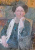 Olga Boznańska, PORTRET KOBIETY W SZALU