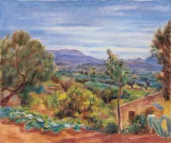 Józef Pankiewicz, PEJZAŻ Z POŁUDNIOWEJ FRANCJI, 1922, olej, płótno