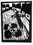 Rycina 2 z cyklu Judaica by Jerzy Duda-Gracz, 1964, drzeworyt, papier, sold Sep 2006