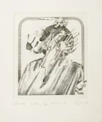 Dialog by Andrzej Szklarczyk, 1981, miedzioryt, papier, sold Sep 2006