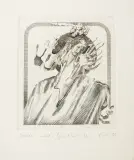 Andrzej Szklarczyk, Dialog, 1981, miedzioryt, papier