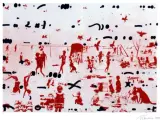 Plaża by Jan Tarasin, 1990, serigrafia barwna, papier, sold Sep 2006
