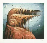Z profilu by Jacek Yerka, 1997, giclee, sold Sep 2006