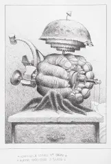 Jacek Yerka, Budzik nadchodzi o świcie, 2006, ołówek, papier