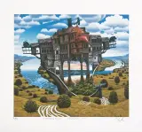 Rozcinacz pejzażu by Jacek Yerka, 1999, giclee, sold Sep 2006